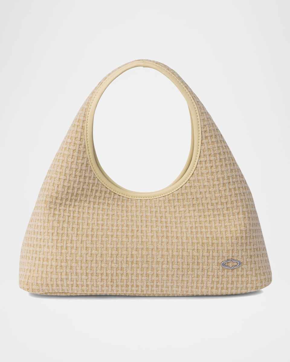 Waffle Canvas Shoulder Bag